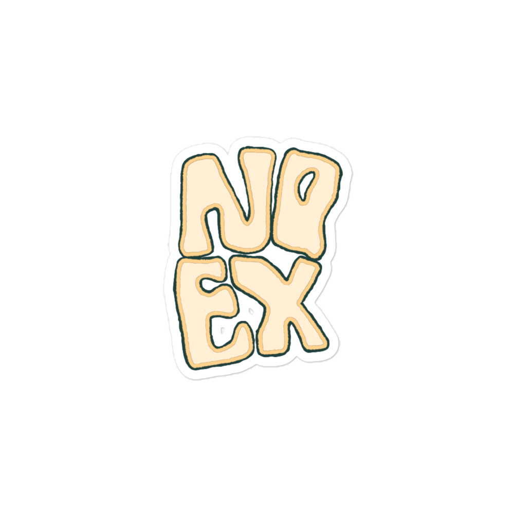 No Ex Ivory Sticker
