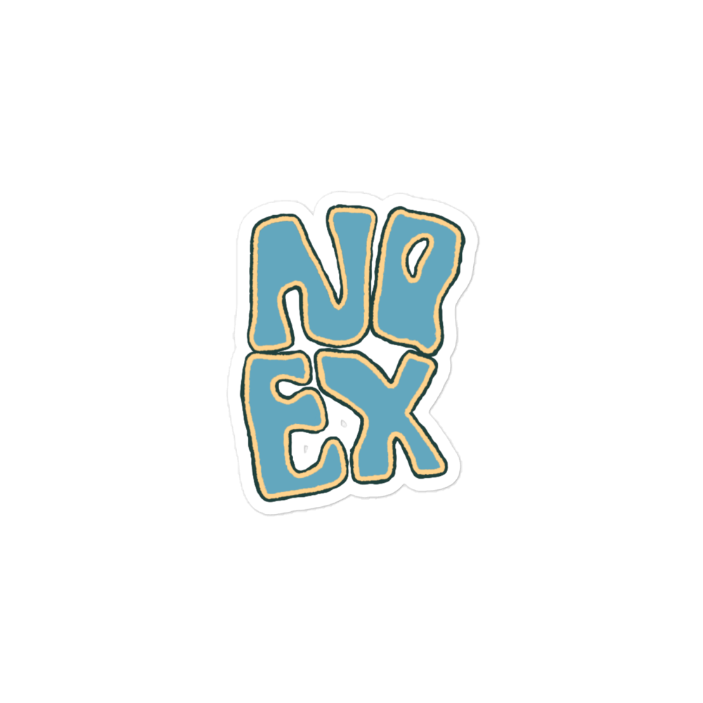 No Ex Blue Sticker