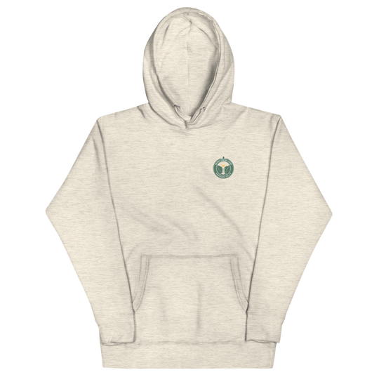 Muisc Travel Love Cresent Falls Hoodie Front View Heather