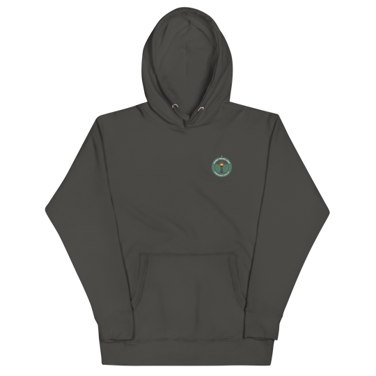 Muisc Travel Love Cresent Falls Hoodie Front View Black