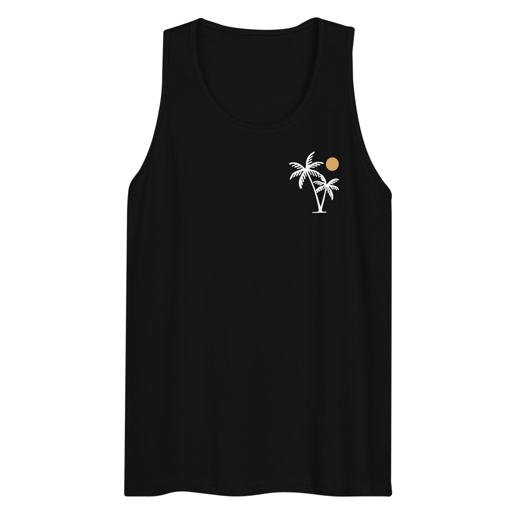 Palm & Sun Tank Top - Music Travel Love