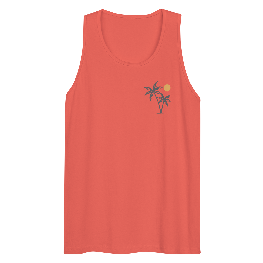 Palm & Sun Tank Top - Music Travel Love