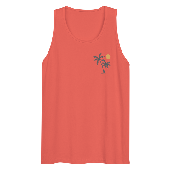 Palm & Sun Tank Top - Music Travel Love