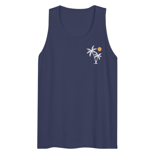 Palm & Sun Tank Top - Music Travel Love