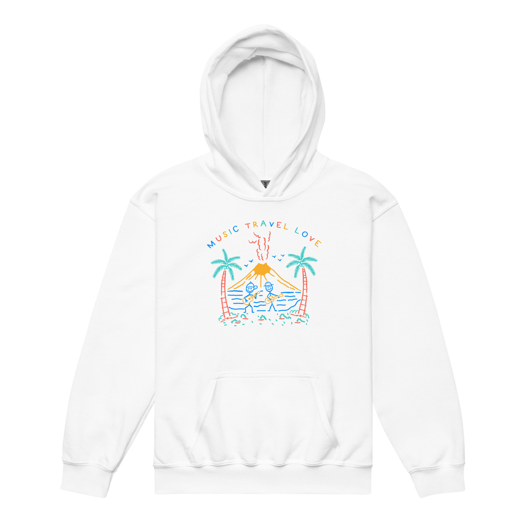 Kids Volcano Sketch Hoodie - Music Travel Love