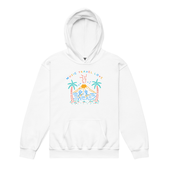 Kids Volcano Sketch Hoodie - Music Travel Love