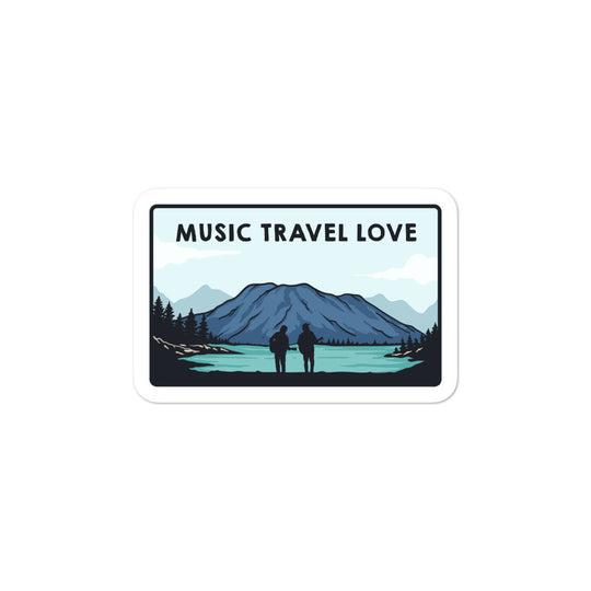 Landscape Sticker - Music Travel Love