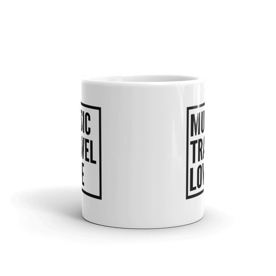 Music Travel Love Mug - Music Travel Love