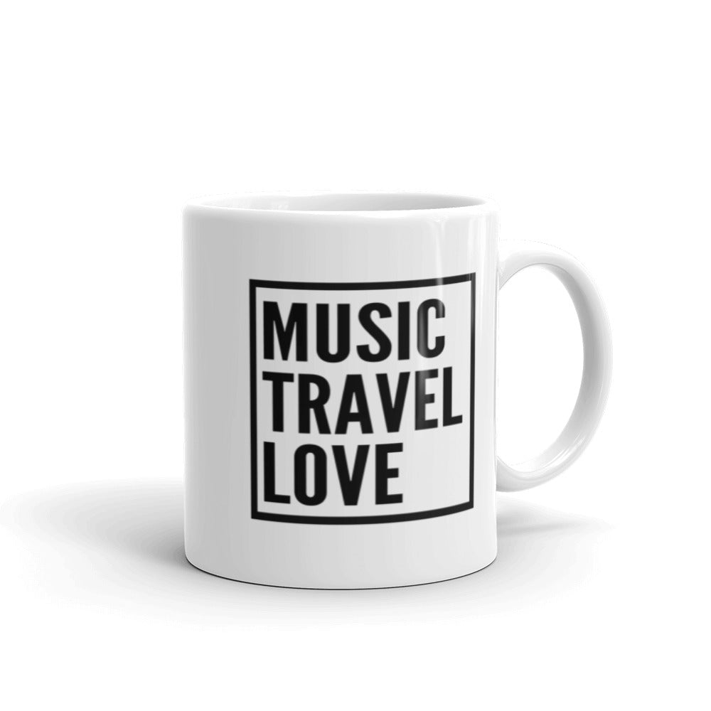 Music Travel Love Mug - Music Travel Love